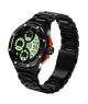 Dany Evolution Metal Smartwatch-Black & Orange - On Installments - IS-0171